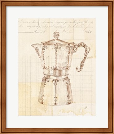 Framed Authentic Coffee III Print