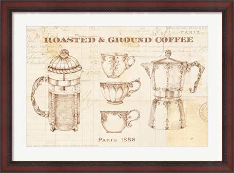 Framed Authentic Coffee I Print