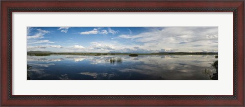 Framed Clouds Reflecting in Lake Cuitzeo, Michoacan State, Mexico Print