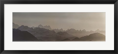 Framed Fog Over Glacier Bay National Park, Southeast Alaska Print