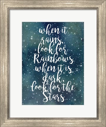 Framed Galaxy Quote I Print
