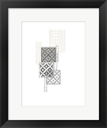 Framed Block Print Composition II Print