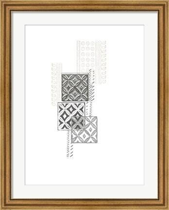 Framed Block Print Composition II Print