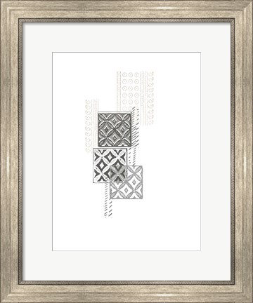 Framed Block Print Composition II Print