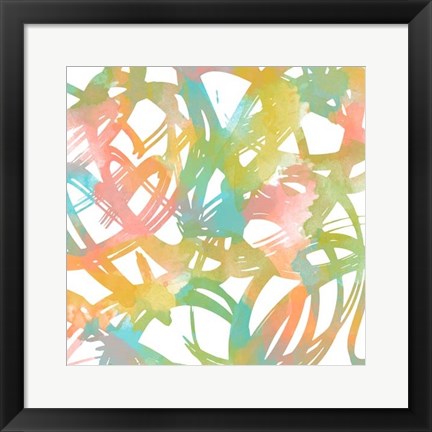 Framed Colorful Flow I Print