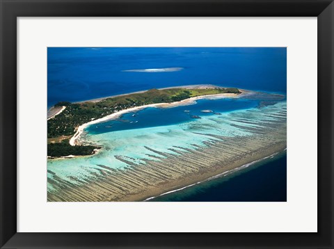 Framed Mana Island, Fiji Print