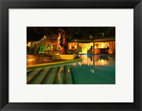 Framed Pool at Sheraton Denarau Villas, Denarau Island, Nadi, Fiji Print