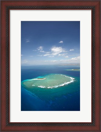 Framed Namotu Island, Mamanuca Islands, Fiji Print