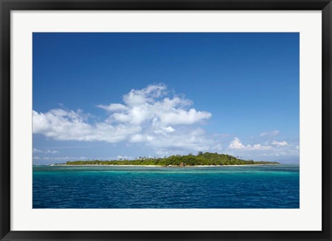 Framed Malolo Lailai Island, Mamanuca Islands, Fiji Print