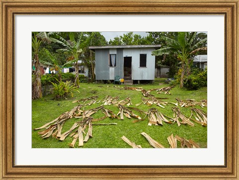 Framed Iron house, Namaqumaqua village, Viti Levu, Fiji Print