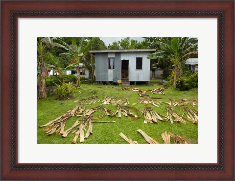 Framed Iron house, Namaqumaqua village, Viti Levu, Fiji Print