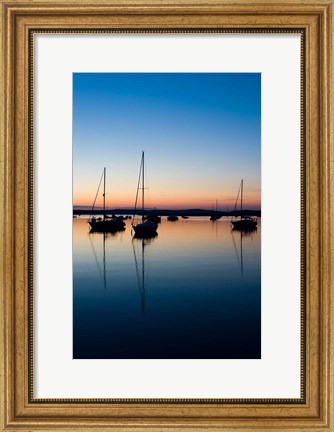 Framed Sailboat, Connecticut River Print