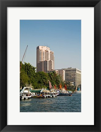 Framed Nile River, Cairo, Egypt, North Africa Print