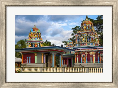 Framed Sri Siva Subramaniya Hindu temple, Nadi, Viti Levu, Fiji Print