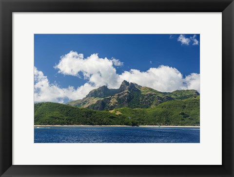 Framed Yasawa, Fiji, South Pacific Print