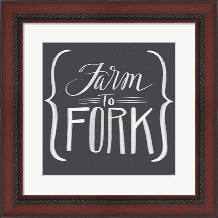 Framed Farm to Fork Print