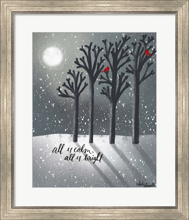 Framed Calm &amp; Bright Night Print