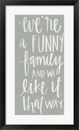 Framed Funny Family Print