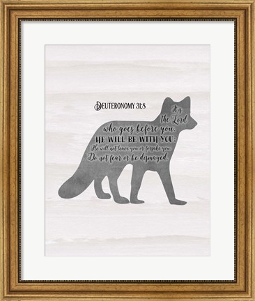 Framed Deuteronomy 31-8 Print