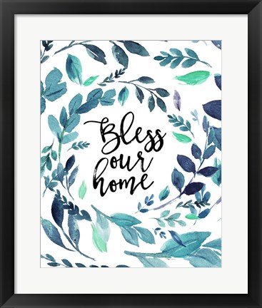 Framed Bless Our Home Print