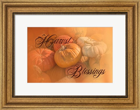 Framed Harvest Blessings I Print
