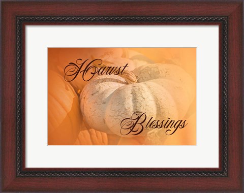 Framed Harvest Blessings II Print
