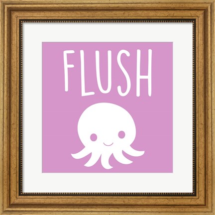 Framed Sea Creatures-Flush Print
