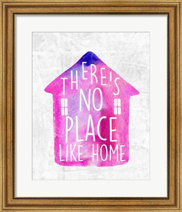 Framed There&#39;s No Place Like Home-Watercolor Print