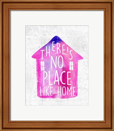 Framed There&#39;s No Place Like Home-Watercolor Print