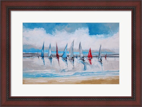 Framed Boats I Print