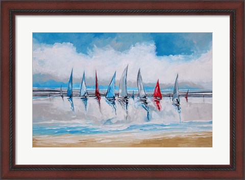 Framed Boats I Print