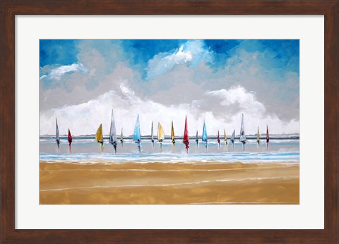 Framed Boats III Print