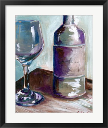 Framed Caroline Wine Print