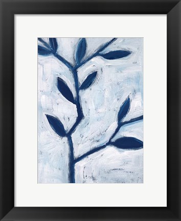 Framed Blue and White II Print