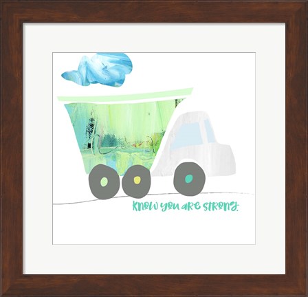 Framed Strength Truck Print