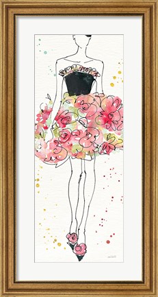 Framed Floral Fashion II Print