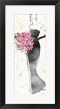 Framed Floral Fashion III Print