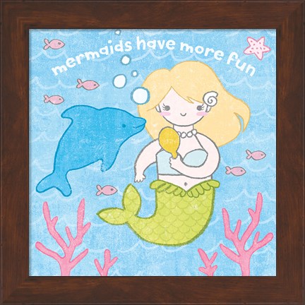 Framed Magical Mermaid IV Print