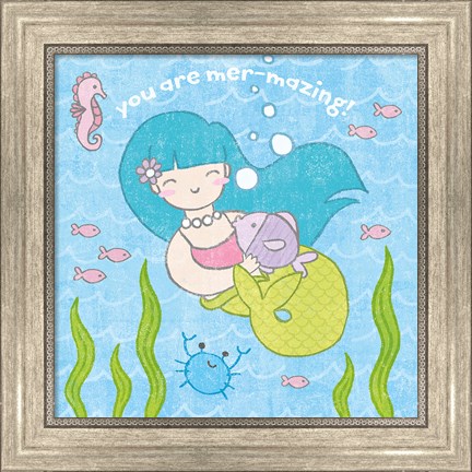 Framed Magical Mermaid II Print