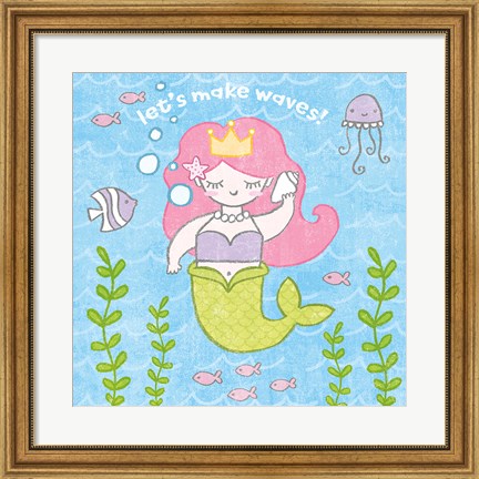 Framed Magical Mermaid I Print