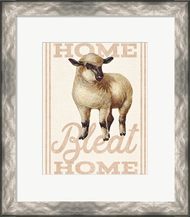 Framed Home Bleat Home Print