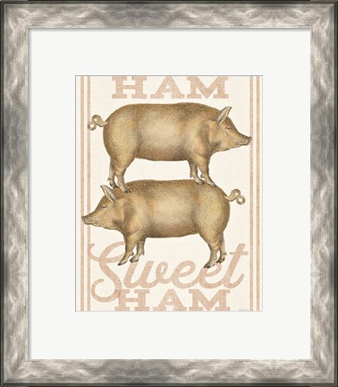 Framed Ham Sweet Ham Print