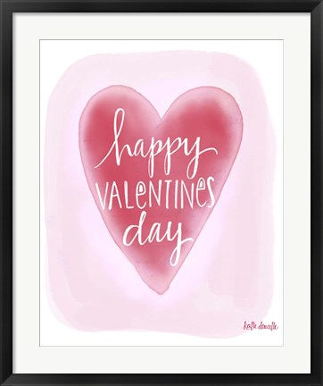 Framed Valentine&#39;s Day Print