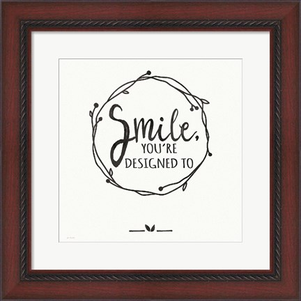 Framed Smile - White Print