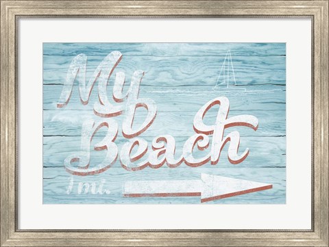 Framed My Beach Print
