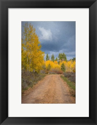 Framed Stormy Road Print
