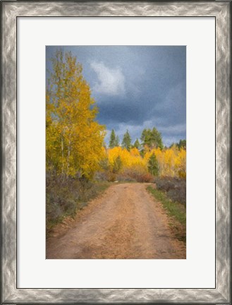 Framed Stormy Road Print