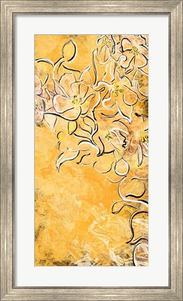 Framed Floral Panel III Print