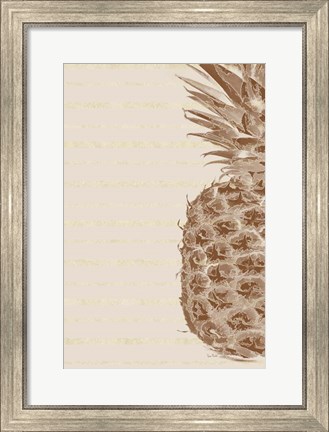Framed Right Side Pineapple Print
