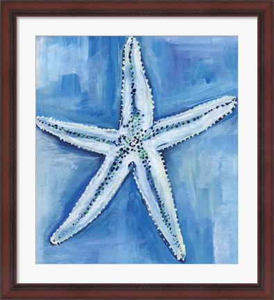 Framed Starfish Blues Print